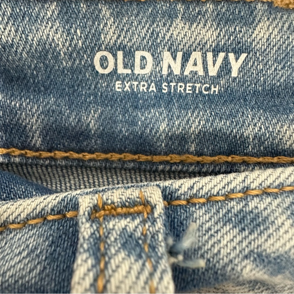 OLD NAVY Stonewash Jeans Sz 2 Extra Stretch High Rise O.G. Straight Butt… - Picture 16 of 16